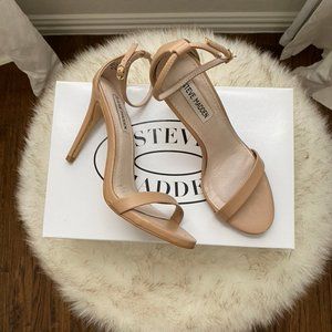 Steve Madden Stecy Natural Stiletto Sandal